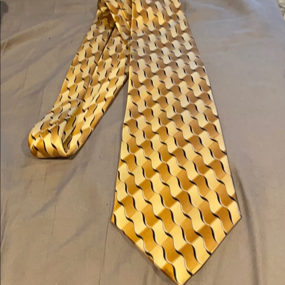 Gold men’s necktie